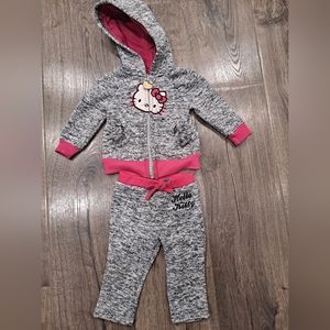 Hello Kitty hooded sweater set